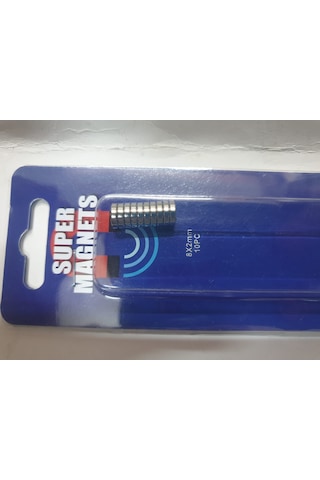 Mıknatıs 8mm 2mm Disk Şeklinde 10 Adet