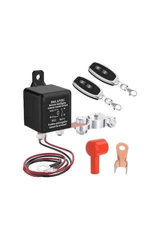 Xuweiwei 12v 200a Uzaktan Akü Kesme Anahtarı 2 Kumanda Ağır Hizmet Tipi Sku 200a 12vdc Araç Hırsızlığına Karşı