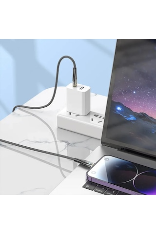 Hoco U121 Gold Standard Transparent Discovery Edition 60w Type-c To İphone Lightning Hızlı Şarj Ve D- 5775 Standart