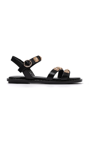 Nero Black Sandalet Kadın 72262-e6 Repo siyah