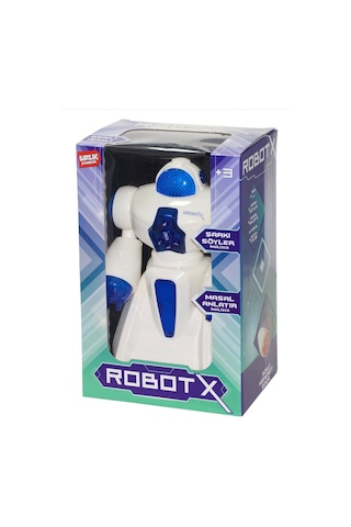 Kutulu Pilli İngilizce Konuşan Robot X