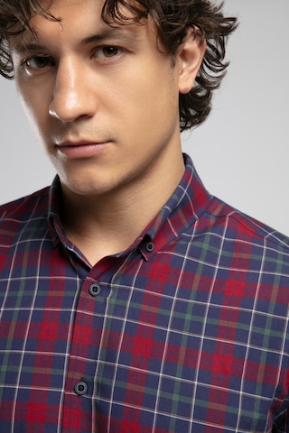 Lee Cooper Erkek Gömlek 261 Lcm 241075 2562 Lacivert-bordo Lacivert-bordo