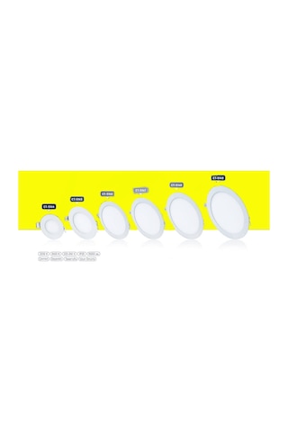 Cata Alüminyum Slim Panel Led Armatürler (3W-6W-9W-12W-15W-18W)