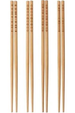 Sumuhome Trebent Chopstıck Yemek Çubuğu Bambu 4 Çift Bambu