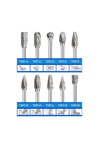 Xcan Ahşap Ve Metal İçin Graver Uçları 10 Adet. 245588800