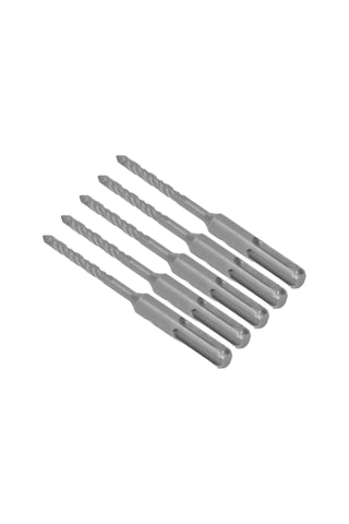 Tenfowee 5 Adet Çift Spiralli Çelik Matkap Ucu, Beton/harç İçin Dayanıklı, 110mm Uzunluk, 5mm Çap, Hızlı Kesim Ve Soğutma Özelliği