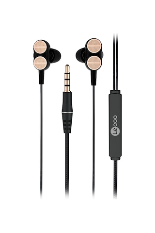 Lecoo EH102 Kablolu 3.5mm Jacklı Kulak İçi Mikrofonlu Dual Driver Kulaklık