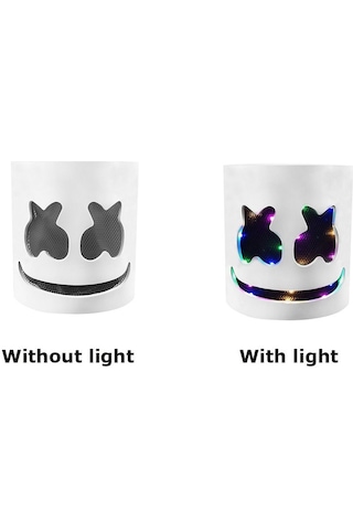 Marshmello Dj Maskesi Cadılar Bayramı Cosplay Maskesi