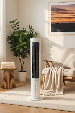 Homend Fanomen 9011H Uzaktan Kumandalı Soğuk Su & Buz Hazneli Kule Tipi Vantilatör 60W