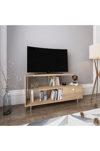 Mıxı Tv Ünitesi Tv Sehpası 120 Cm Meşe