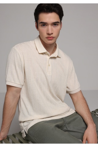 Colin's Colins Regular Fit Polo Yaka Düz Erkek Bej Kısa Kol Tişört Cl1080246 Q1.v1 Beı