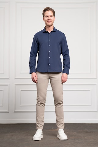 Morven Erkek Lacivert Trend İtalyan Yaka Slim Fit Dar Kesim Gömlek 25mc004017200 Lacivert Lacivert