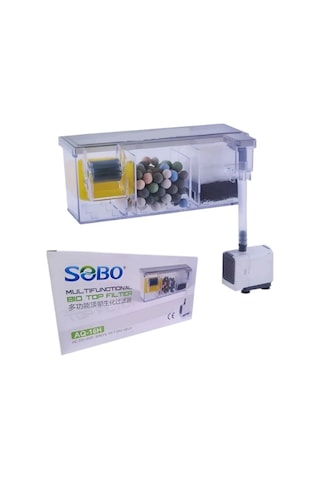 Sobo A-16h Şelale Filtre 400l/h Akvaryum Üst Filtre