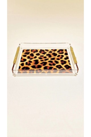 Leopard Tray -s- Leopar Desenli Dekorasyon Ve Sunum Tepsisi