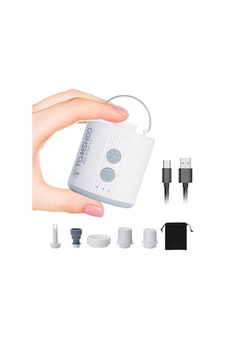 Tomshoo-led Işık İle Taşınabilir Elektrikli Hava Pompası