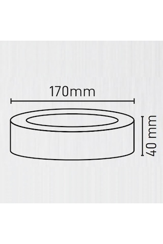 Maxled 12w Yuvarlak Sıva Üstü Led Panel 6500k Beyaz