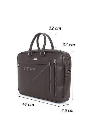 Laptop Çantası 17 İnç El Omuz 8683255009206 Kahverengi