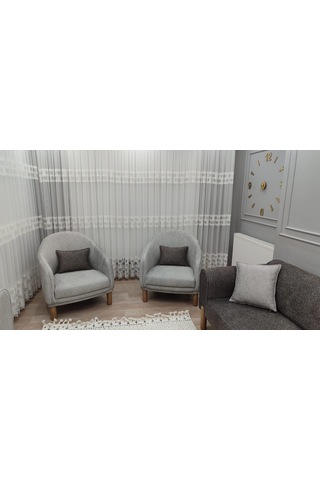 Mimoza Bohem Koltuk Takımı Antrasit - Gri