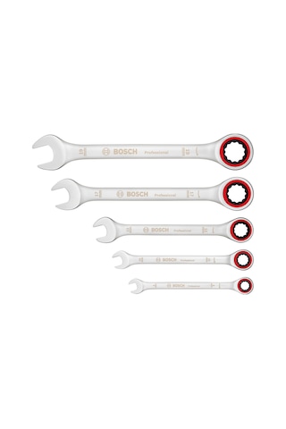 Bosch Profesyonel Cırcırlı Anahtar Seti 5 Parça - 1600A02Z3D