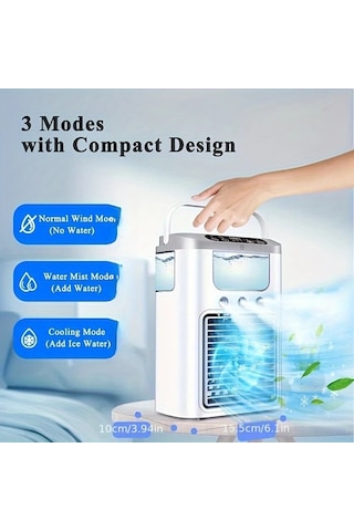 Motion003 3 Renk Seçeneği Siyah Usb Nemlendirici Fan Taşınabilir Mini Soğutucu Yurt Ofis Seyahat Yaz Kullanımı Dayanıklı Plastik Gövde Modern Ürün