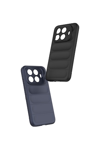 Xiaomi 15t Pro Kılıf Esnek Tpu Oyuklu Arka Yüzey Tasarımlı Mkst Etnik Silikon Kapak - Siyah Siyah