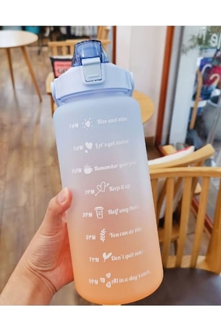 Su Matarası Su Şişesi Suluk 2 Litre Motivasyonel Spor Salonu Su Ş