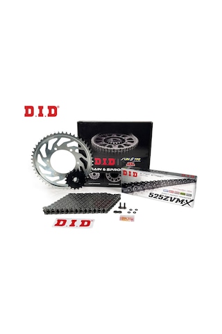 Zincir Dişli Seti Honda Cbr 600rr 600 Cc 2007-2018 / Honda / Cbr 600rr / 600cc / Zincir: Dıd-525zvm-x Çelik -112 / Ön-arka Dişli: Jt 16t-41t / 2007-2008-2009-2010-2011-2012-2013-2014-2015-2016-2017-2018 1.Resim