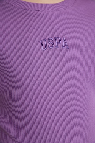 U.S. Polo Assn. Kız Çocuk Menekşe Tişört Basic 50325626-vr037 Menekse