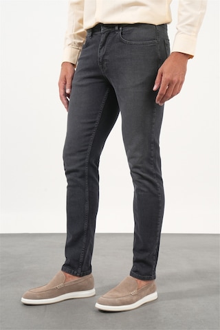 İmza Füme 5 Cep Slim Fit Casual Pamuklu Denim Pantolon 1023260170 Antrasit