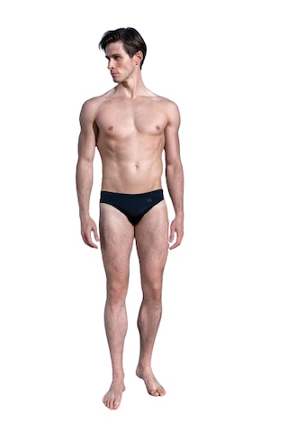 Doreanse Erkek Logo Baskılı Slip Mayo 3844-siyah