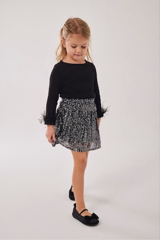 My Kids Wear Kız Çocuk Bayramlık Payet Etekli Takım 12532 Açık Pudra