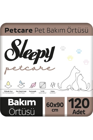 Sleepy Petcare Pet Bakım Örtüsü 60 x 90 CM 4 x 30 (120 Adet)