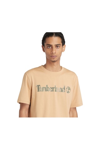 Timberland Camo Linear Logo Erkek Tişört Tb0a5unfeh31 Şampanya