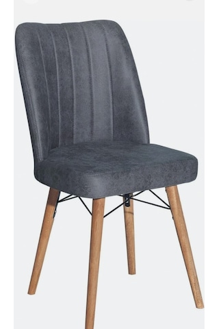 Kaliteli Bir Adet Kare Gold Mutfak Salon Sandalyesi Antrasit Gri