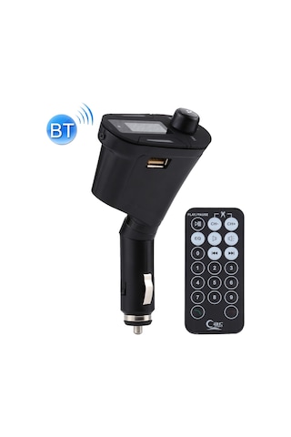 Uzaktan Kumanda Ve Lcd Ekranlı Kablosuz Bluetooth Araç Mp3 Çalar Fm Verici, Destek Usb Ve Sd Kart Ve Ses Kablosu