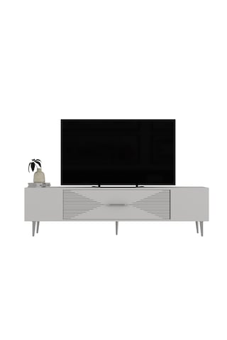 Dekol1ct Tv Sehpası Beyaz-gümüş
