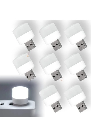 Usb Led Işık 1w Enerji Tasarruflu Gece Aydınlatma Rehber Gece Lambası Kitap Okuma Lambası Işığı Küçük Yuvarl Çok Renkli