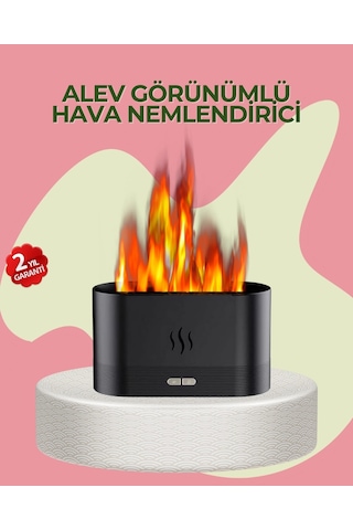 Ceylan Adam Kumandalı Alev Görünümlü Led Hava Nemlendirici Buhar Makinesi