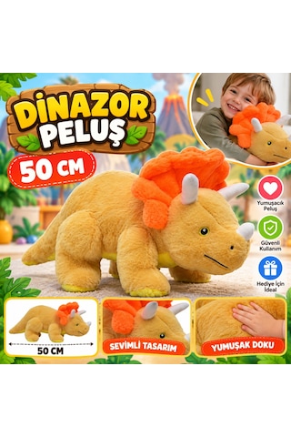 Arkhenx 50 Cm Dinazor Peluş Bzs1 Çok Renkli