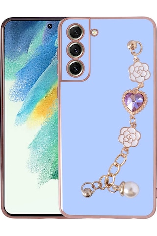 Samsung Galaxy Uyumlu S21 FE Kılıf El Tutamaçlı Kamera Korumalı Zore Taka Silikon Kapak