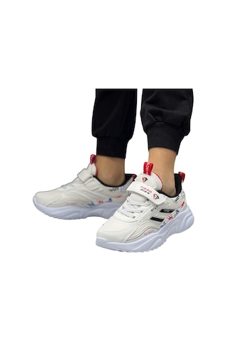 Fıero Mıen Unisex Beyaz-siyah Çocuk Okul Günlük Sneaker Ayakkabı Beyaz-siyah Beyaz-siyah