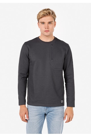 Colin's Colins Regular Fit Yuvarlak Yaka Düz Erkek Antrasit Uzun Kol Tişört Cl1070971 Q1.v2 Ant Antrasit