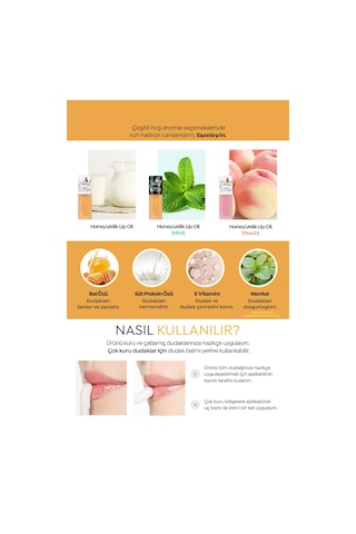 Bal Ve Süt Özlü Besleyici Şeftali Aromalı Dudak Bakım Yağı A'pıeu Honey&milk Lip Oil Light Peach