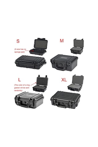 Pazly Su Geçirmez Abs Plastik Taktik Kutu Dış Mekan Alet Konteyneri Mühürlü Güvenlik Ekipmanları Çok Renkli