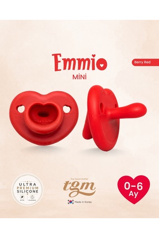 Tgm Baby Ultra Premium Silikon Kalpli Emzik Mini Kırmızı