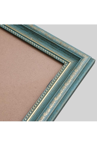 Novahub Altın Ve Mavi Retro Stili Evfotoğraf Çerçevesi, Masaüstü Dekor, 10.2x15.2cm, Dekoratif Duvar Arka Plan