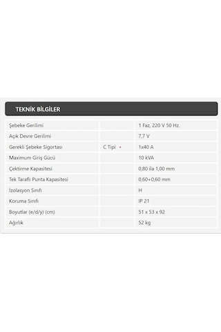 Cs10000 Demiriz 10 Kva Kademe Kontrollü Kaporta Çektirme Makinası