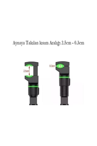 Evrensel Çok Fonksiyonlu 360 Derece Dönebilen Cep Telefonu Tutacağı Araba Dikiz Aynası Tutacağı