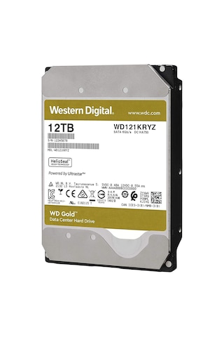 12TB WD Gold Enterprise 7200RPM SATA3 256MB WD121KRYZ