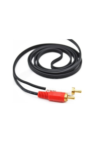2rca-3,5mm Stereo Aux Kablo 5 Metre Gold Rc-509